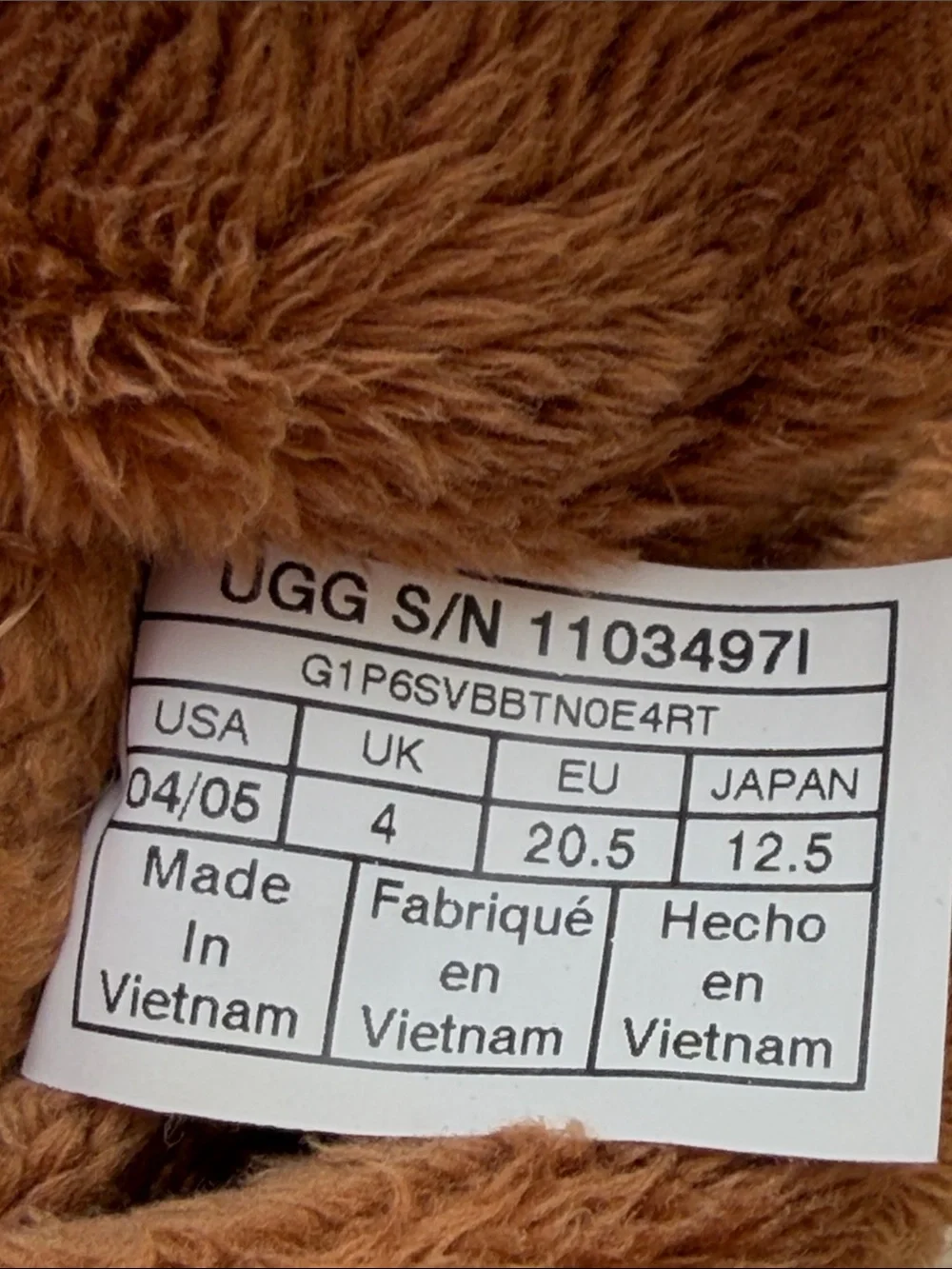 UGG Bixbee Infant/Toddler Chestnut Bootie Size 4/5